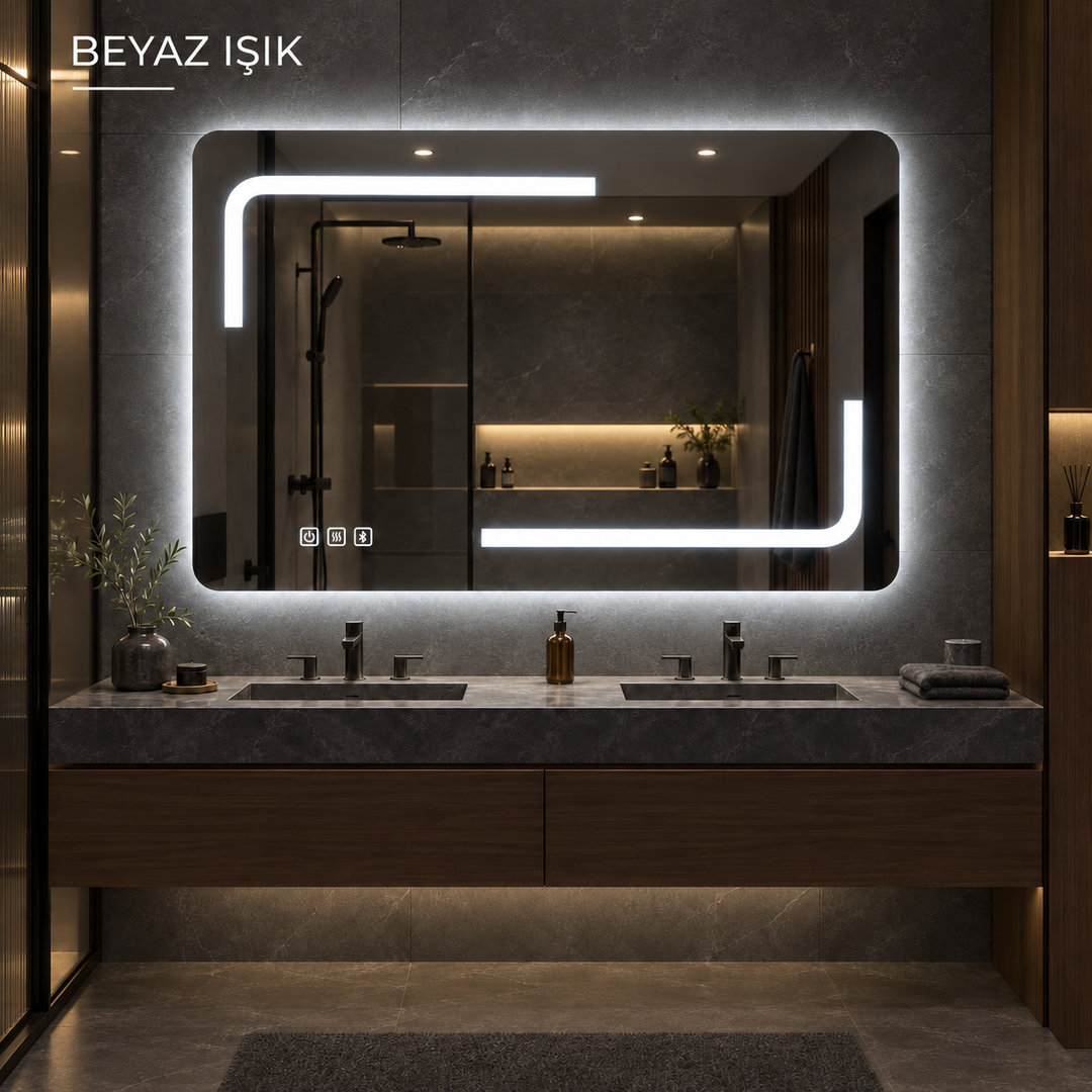 Ayder Akıllı LED Ayna — net ayna görünümü