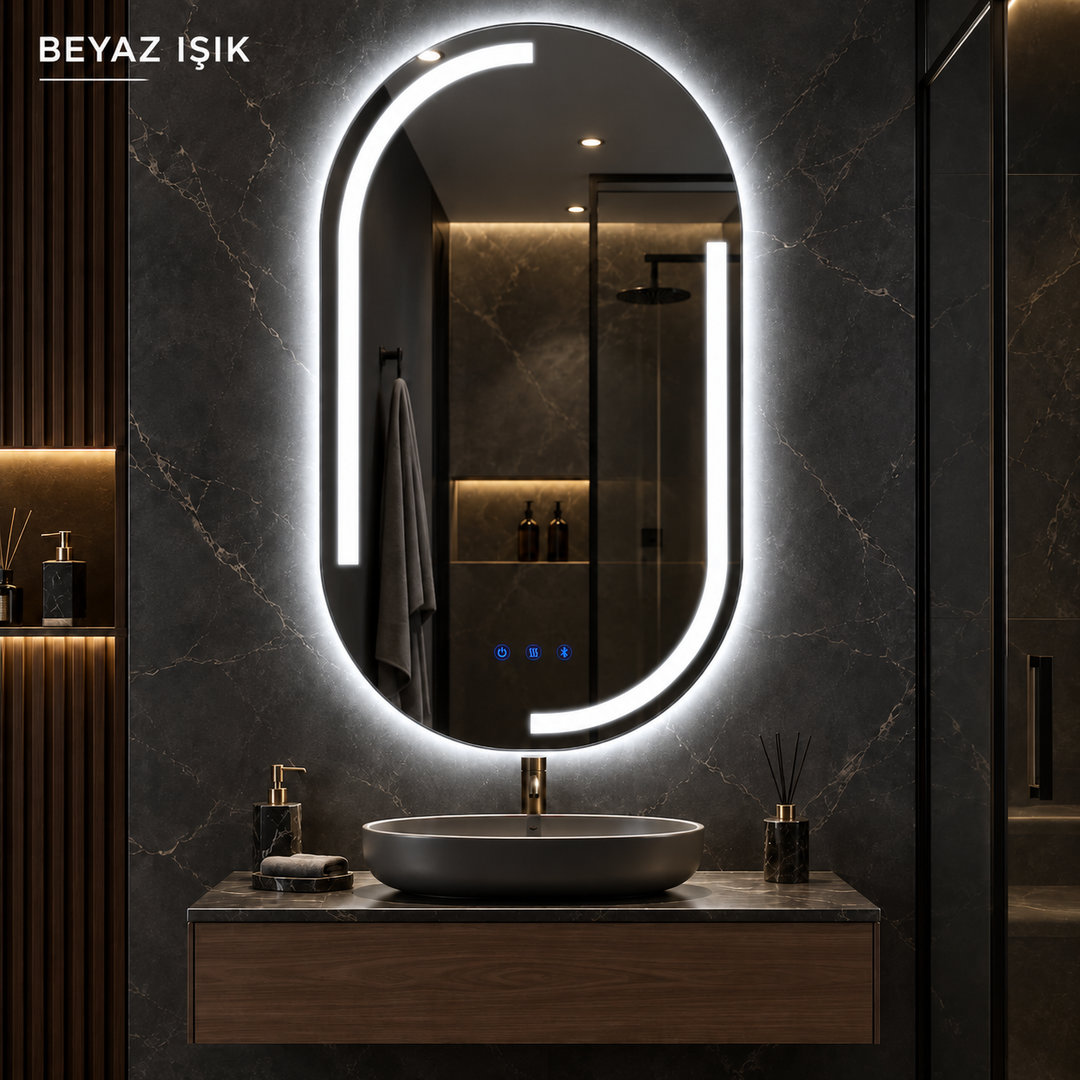 Batum Akıllı LED Ayna — net ayna görünümü