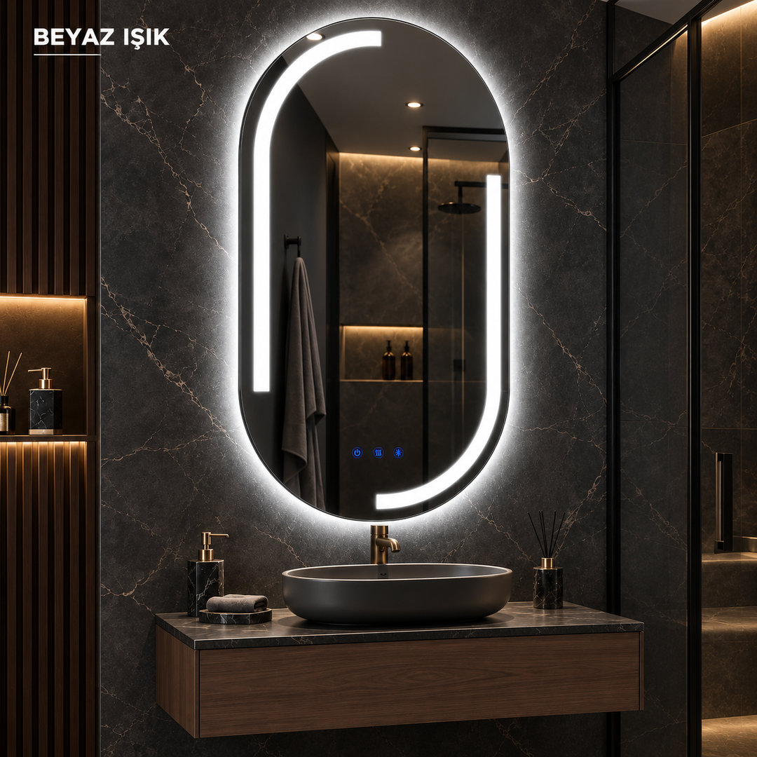 Batum Akıllı LED Ayna — aydınlatma detayı