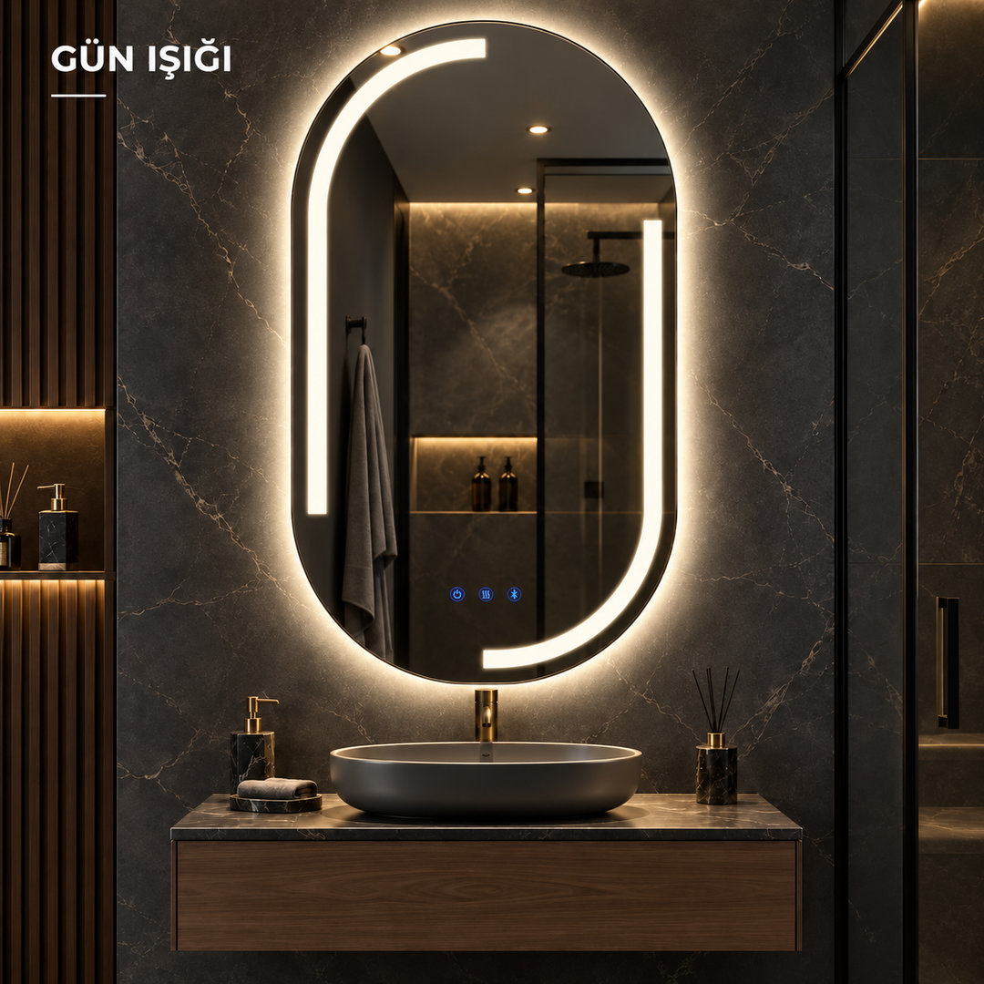 Batum Akıllı LED Ayna — aydınlatma detayı