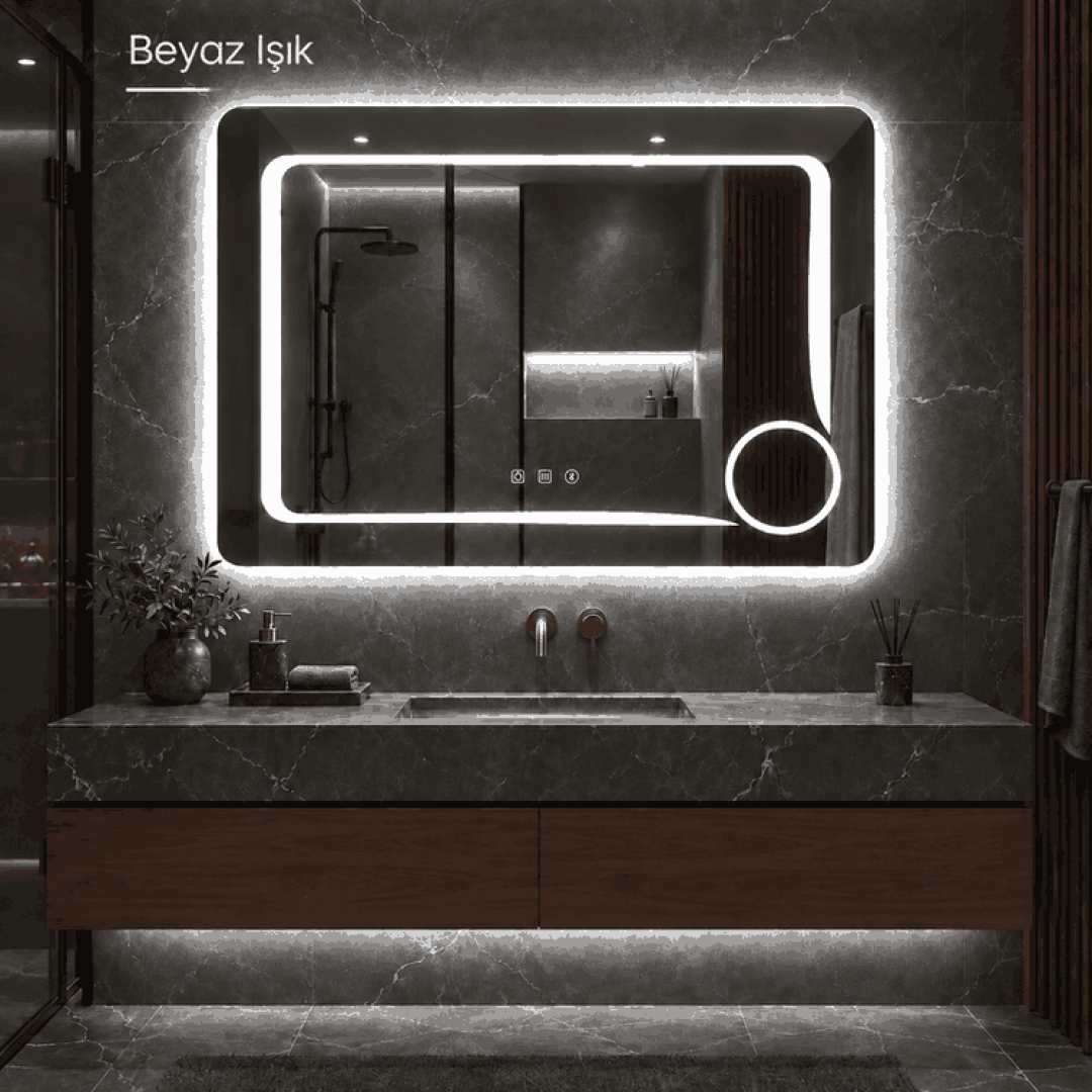 Cerrah Akıllı LED Ayna — net ayna görünümü