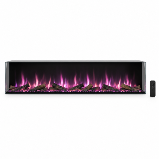 Kumandalı 3 Renk LED Şömine – 80 cm